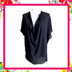 NWT Vince SILK Hi/Lo Black tunic SZ L